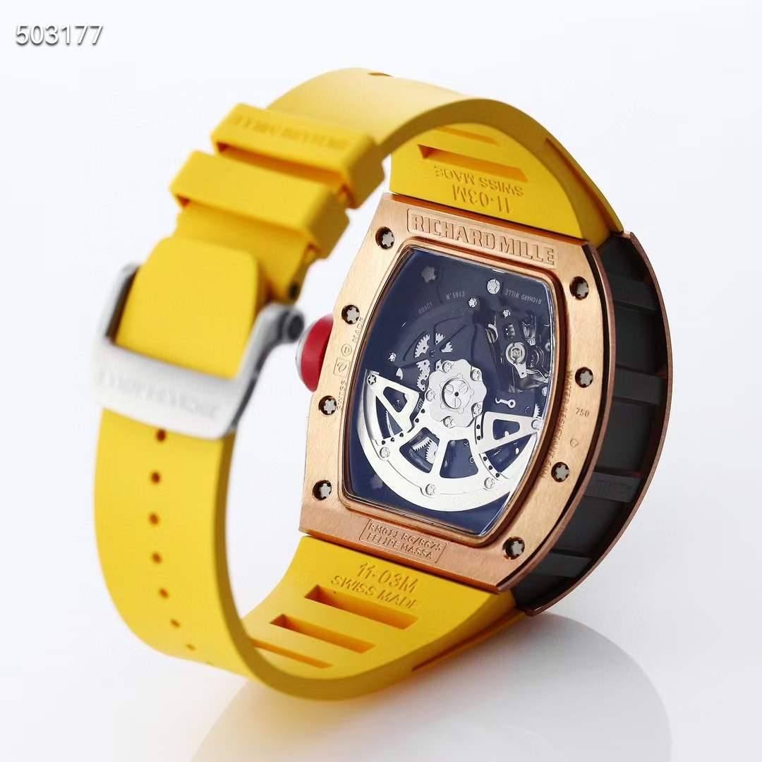 리차드밀 2023 RM011 FM 엘로우스트랩 시계 워치